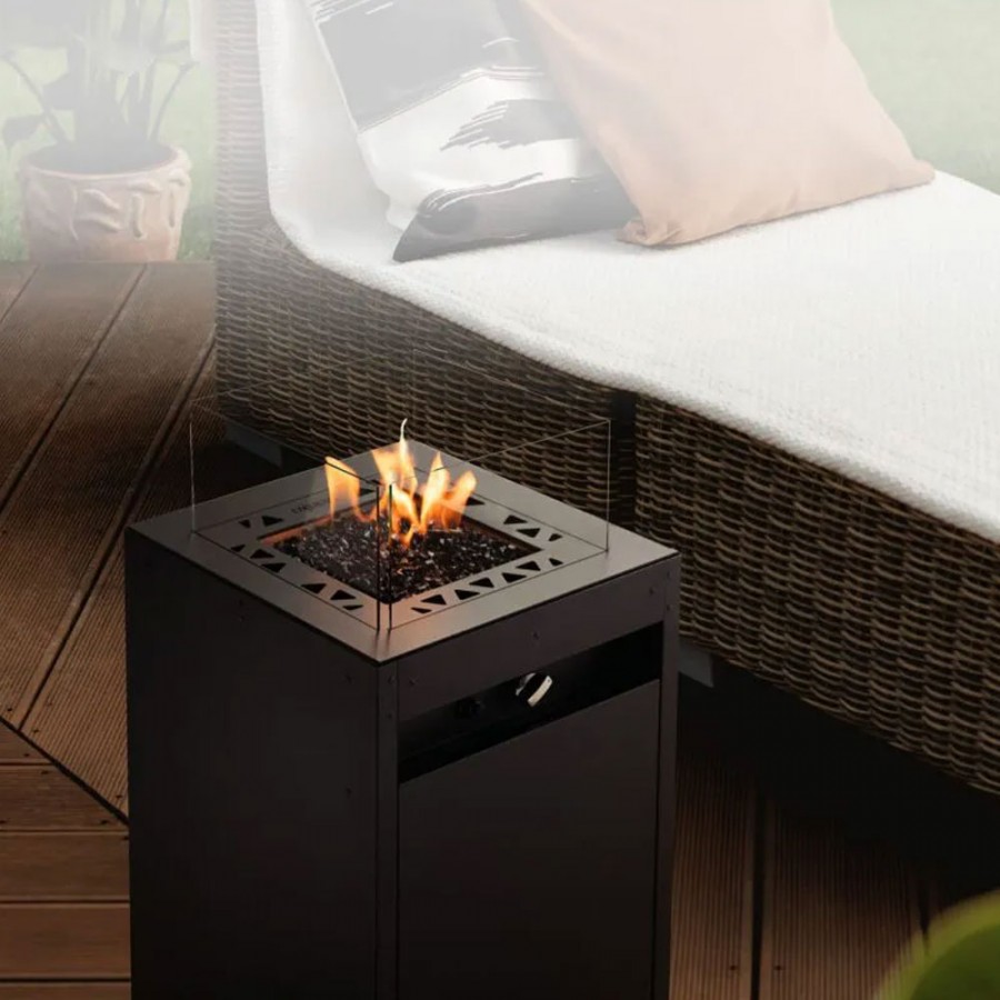 Semineu pe gaz pentru exterior Planika, SQUARE